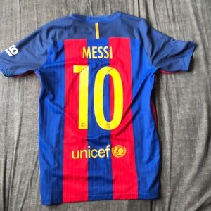 2016 Messi Barcelona  authentic Home Jersey